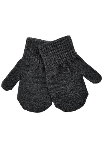 Mikkline handsker i strik med uld - Anthrazite